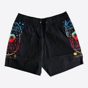 Amiri Black & Multicolor Fortune Logo Swimshorts